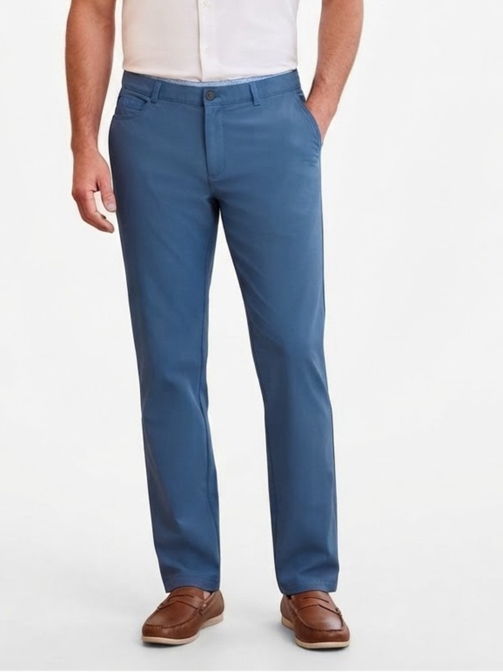 Johnnie-O Performance Osprey Golf Pants Men's Lake Blue Stretch Chino 38x29